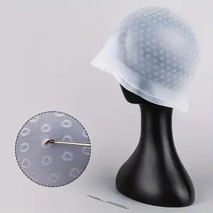 Reusable Balayage Highlights Hair Highlight Cap Set with Metal Hook and Gloves, Professional Hair Dye Tool Kit for Ordinary Hair, Salon Quality Accessories