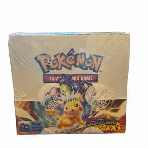 Pokémon Trading Card Game Surging Sparks Sealed Booster Box Featuring Pikachu and Evolutionary Cards