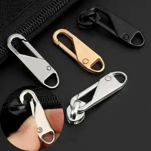 5pcs Universal Replacement Zipper, DIY Zipper Repair Kit, Sewing Accessories for Luggage Backpack Clothes Pants Wallet, Durable Metal Zippers