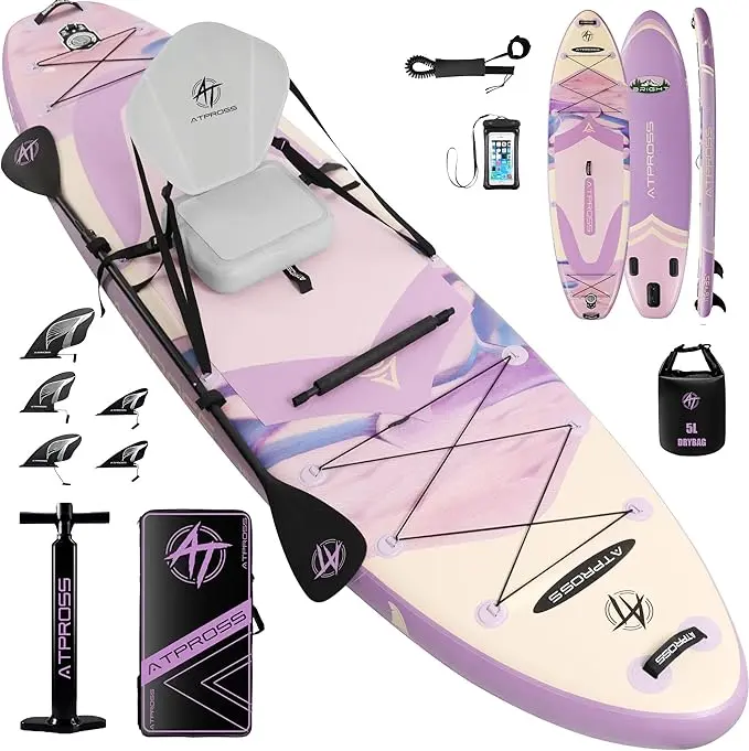 [DealsForYouDays] 12'x36 Inflatable Stand Up Paddle Board with Seat, 500lbs Wide SUP | Extra Wide Stand Up Paddleboard for Adults with Premium SUP Accessories Kit & Backpack