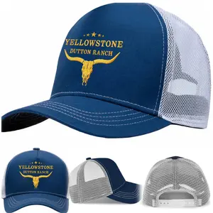 Embroidered  Yellowstone Dutton Ranch Baseball Cap for Men Women Teens Trucker Hat Breathable Mesh Adjustable Snapback Lightweight Breathable Perfect for Active Lifestyles