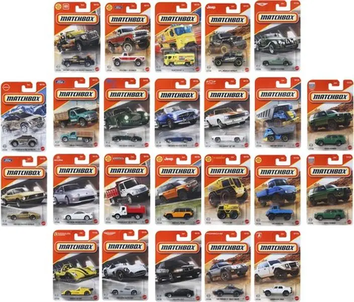 Matchbox 1:64 Basic Car Collection 24-Piece H Assortment  [COLLECTIBLES] Ships IN OWN Container , Toy Car, Assortment