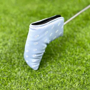 Golf Club Head Covers Putter Cover, Protective Sleeve Made of Waterproof PU Material, Blue Utility Style for Enhanced Protection, Golf Accessories
