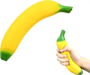 Banana Squishy Toy, Squishy Banana Fidget Toy for Adults, Banana Squeeze Toys for Stress Relief and Energy Enhancement
