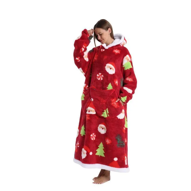 ChristmasThemedWearableBlanketHoodie,SoftWarmWearableBlanketHoodie,WarmHoodieBlanket,ComfySweatshirtBlanketwithPocketforAdultWomen&Men ChristmasThemedWearableBlanketHoodie,SoftWarmWearableBlanketHoodie,WarmHoodieBlanket,ComfySweatshirtBlanketwithPocketforAdultWomen&Men