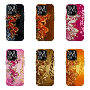 Ed Hardy Style Dragon Phone Case | Y2K Vintage Streetwear Phone Cover for iPhone 16/15/14/13/12/11/17 ProMax Plus for Samsung phones, suitable for both men and women, Perfect Gift for Women Men.A gift for the fans