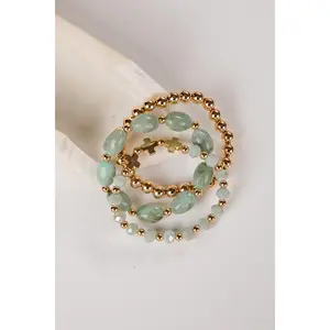Brighton Mint Beaded Bracelet Set