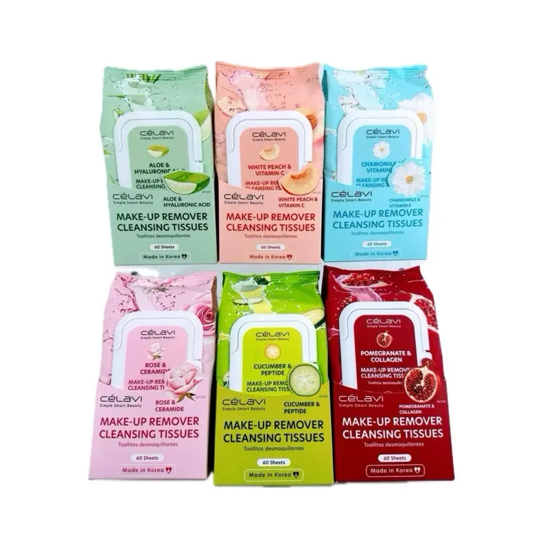 Celavi Makeup Remover Cleansing Tissues 60 sheets