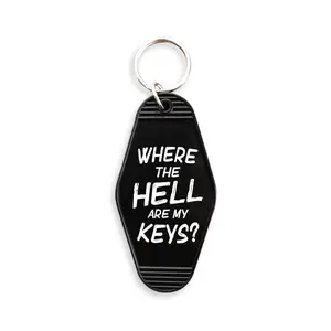 Where Are My Keys Motel Keychain