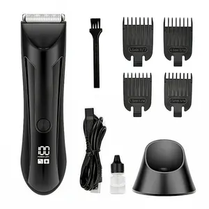 Hair Clippers for Men, Body Hair Trimmer Shaver for Men Women Trimmer for Groin Replaceable Blade Groomer Electric Razor Waterproof Clippers