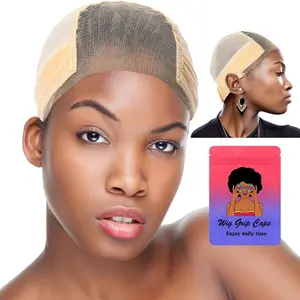 Women's Lace Wig Cap, 4x5 Transparent Front Lace Wig Cap with Fleece Headband, Adjustable Wig Holder, No Glue Needed (1 Piece )