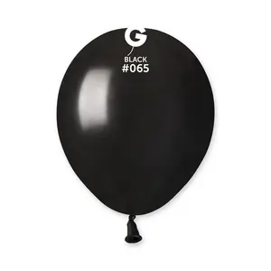 Metallic Balloon Black, AM50-065  | 100 balloons per package of 5'' each