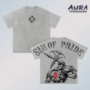 Escanor Lion Sin of Pride T-Shirt, Seven Deadly Sins Escanor Anime Graphic Tee, Vintage Washed Oversized Anime T-Shirt, Manga Streetwear Graphic Tee, Escanor Power Anime Shirt, Japanese Anime Fan Gift Unisex Cotton Streetwear Top Clothes