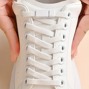 Magnetic No-Tie Elastic Shoelaces, Fashionable and Convenient, Suitable for Sports Shoes and Boots, Lazy People Special, Durable and High Bounce