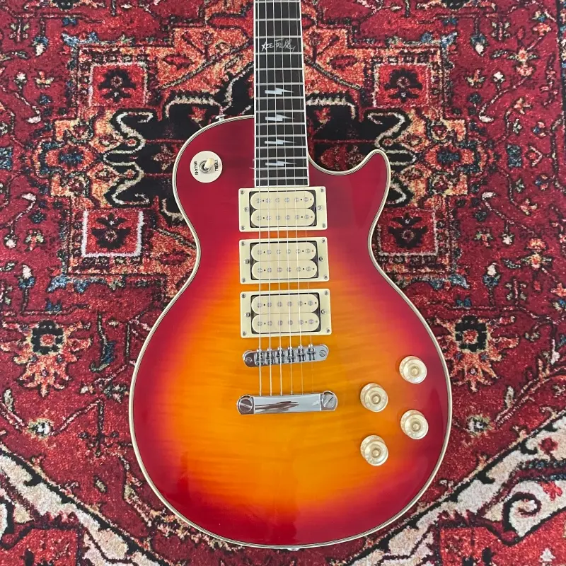 6-String Fixed Bridge LP Electric Guitar  Ace Frehley Signature 3 Pickups Cherry Rosewood Fingerboard
