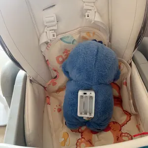 Cartoon Breathing Pneumatic Luminous Musical Plushtoy Interactive Fun Soft Cuddly Texture for Kids