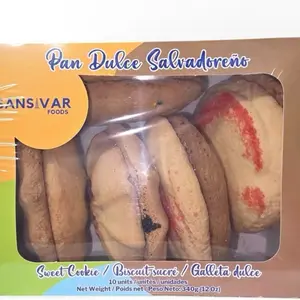 2 paquetes Pan Dulce Salvadoreño Mixto 10 Unidades Sweet Cookie Set Variety Pack of Salvadorean Sweet Bread