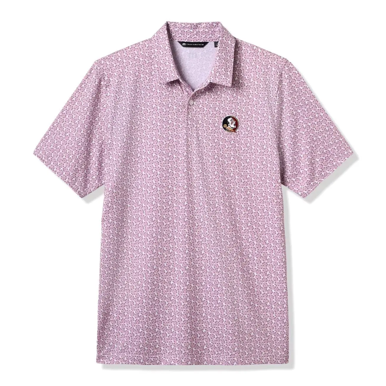 Florida State Seminoles TravisMathew College Bound Tri-Blend Polo - White/Garnet
