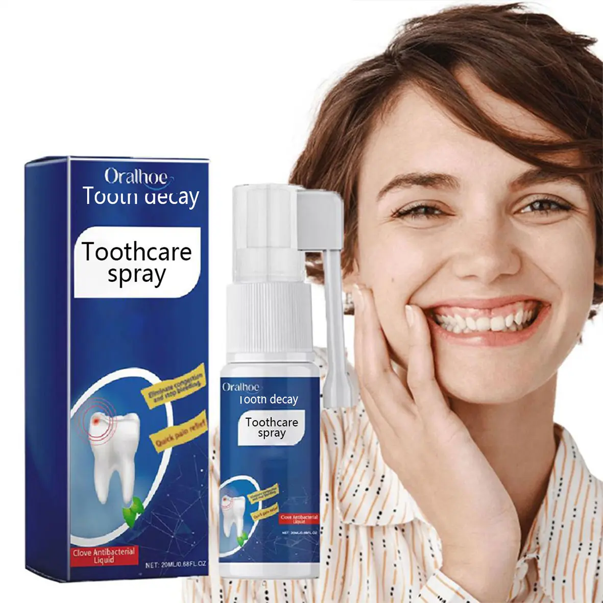 Oral Care Spray – Preventing tooth discomfort, Relieving swollen and inflamed gums, Improving tooth health, Gentle formula for daily use