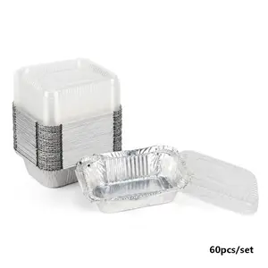 Aluminum baking pans, 60PCS Aluminum Foil Tray Pan Thickened For Kitchen Cooking