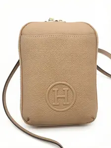 Multi-Color Letter Embossed Mini Coin Purse, Unisex Portable Phone Case/card Holder/crossbody Bag, Fashionable Minimalist Multi-Function Wallet