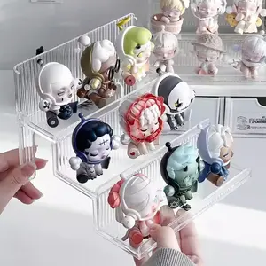 Blind box storage display stand - Acrylic Bubblemate figurine cabinet - Lego building blocks small ornaments step display shelf