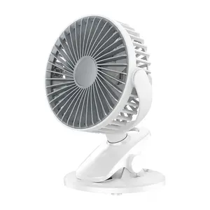 1PCS Ormos Portable Mini Clip fan, Bike fan, Desktop fan, 3-speed quiet Mini personal desk fan, USB charging cooling fan, Outdoor camping, Cart home office (white)