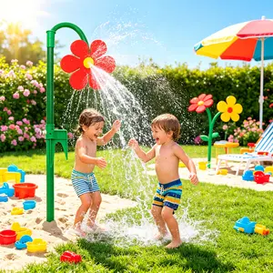 Cute 360° Flower Water Sprinkler Showerhead – Rotating Backyard Splash Sprayer for Kids, Dogs & Summer Lawn Play