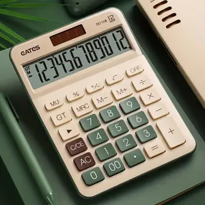 Simple calculator, suitable for office accounting use, Calculator with Display, lightweight and portable, can calculate at any time, convenient and easy to operate, battery powered (excluding batteries)