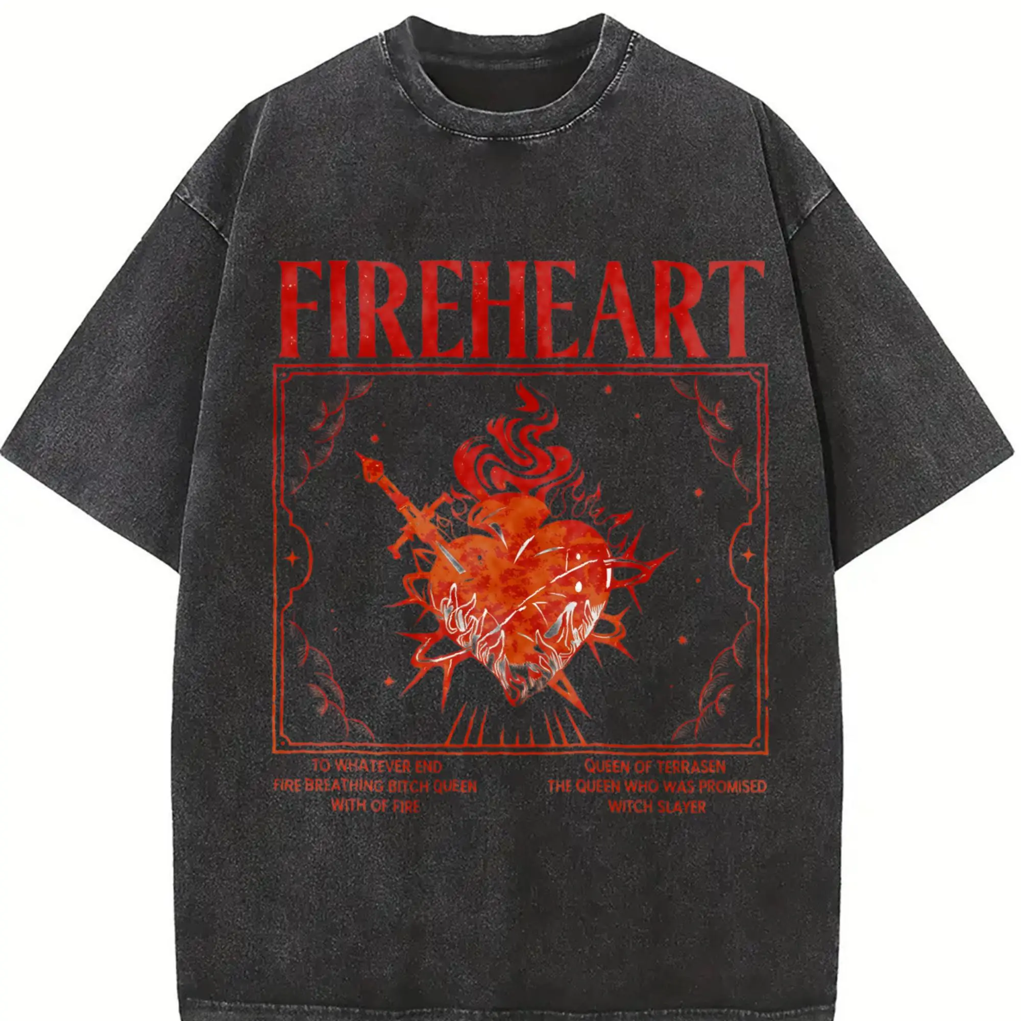 Fireheart Shirt, Aelin Galathynius Shirt, To Whatever End Tshirt, Throne Of Glass Merch, Bookish Shirt, Bookish Gift