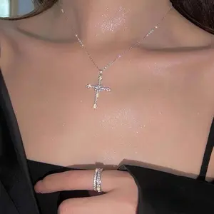 Cross charm necklace