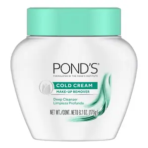POND'S Cold Face Cream, Skin Care Facial Cleanser for All Skin Types, Deep Moisturizing Face Wash & Makeup Remover, 6.1 oz,