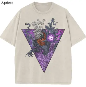 Vintage Darkrai Wash Tee, Pocket Monster Graphic Tees, Pocket Monster T-Shirt, Unisex Anime Shirt, PKM Gift, Gym Workout Shirt, Menswear Womenswear Streetwear Top Fit Oversize