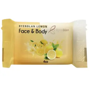 6 PCS Byenblan Lemon Face & Body Soap 4oz Citrus Glow Floral Design Unisex Beauty Soft Cover Special Edition 2025 Edition