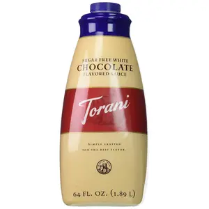 Torani Sugar Free Sauce, White Chocolate, 64 Ounces