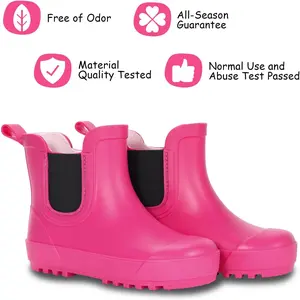 Toddler Rain Boots,Waterproof kids Chelsea Rain Boots for Boys and Girls