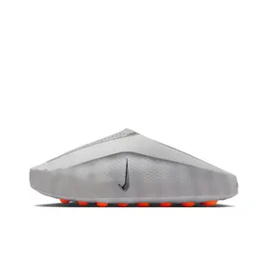 Light Grey Wave Edge EVA Recovery Slides Ultra Thick Soft Foam Cushion Midsole Full Round Orange Raised Massage Stud Outsole Shock Absorb Waterproof Slip On Sport Mules For Post-Running Gym Shower Beach S