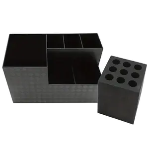 Hairdressing Scissors Holder Shears Block, Barber Shop Scissor Organizer Stand, Hairdressing Tools Storage Box for Combs Clips Brushes