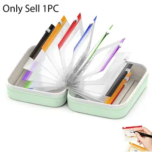 Waterproof Pill Pouch Set-14pcs Bags Inside,A8 Waterproof Pill Organizer Set,7 to 14 Days of Meds & Medicine Crush-Resistant Shell