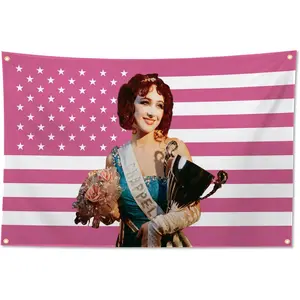 Chappell Star Roan Flag 3x5ft With 4 Brass Grommets Chappell Tapestry pink Tapestry