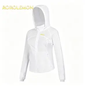 ROROLEMON Women's UPF 50+ Sun Protection Jacket, Ice Silk Lightweight Full Zip Hoodie with Thumb Holes, Quick Dry UV Protection Coat for Hiking Running Outdoor Daily Wear