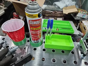 Welding fixture table cup/can holder