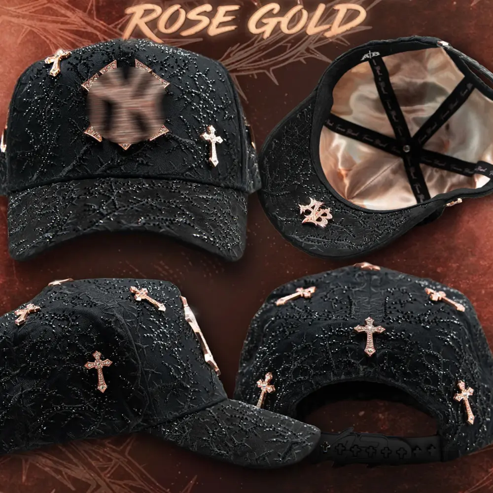 AB HATS THORNED 24K ROSE GOLD” GORRA HAT SHIPPED SAME DAY