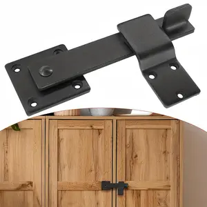 Door Latch Lock, Metal Rotating Sliding Door Security Device, Easy Installation, Durable and Rust-Resistant, Garden Cabinet Barn Gate Farm Fence