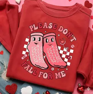 Nurse Sweatshirt T-Shirt, Valentines Sweater, Please Don't Fall For Me Tee, Student Nurse Valentine Hoodie, Peds Nurse Crewneck, Gift For Nurse