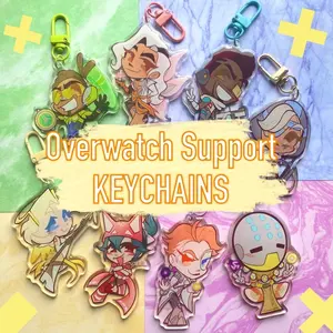 11 ops Overwatch Support Acrylic Keychains (NOT COMBO 11)