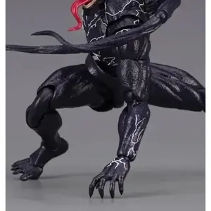 20cm Dark Alien Creature Action Figure - Premium Joint Movable Toy with Interchangeable Face & Expressions, Gothic Statue Model Collectible - Perfect Father's Day, Birthday & Graduation Season Gift for Teens & Adults