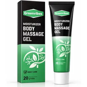 Greenvibes Moisturizer Body Massage Gel, Soothing Cooling Gel Fast-Absorbing Herbal Blend with Poria Cocos, 20g/0.7oz (PC, 1)