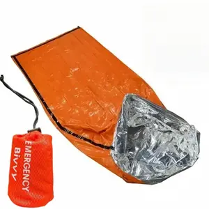 Emergency Bivy Survival Tent Kit, Mylar Tube Sleeping Bag Set, Waterproof Outdoor Sos Blanket, Reusable Emergency Storage Bag, Emergency Survival Supplies, Emergency Survival Gear