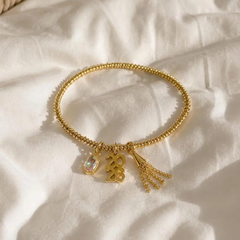 Kendra Scott Year Dated Bracelet - Fashionable Grad Year 2026 Jewelry for Women, Elegant Design, Colorful Stones, Smooth Finish